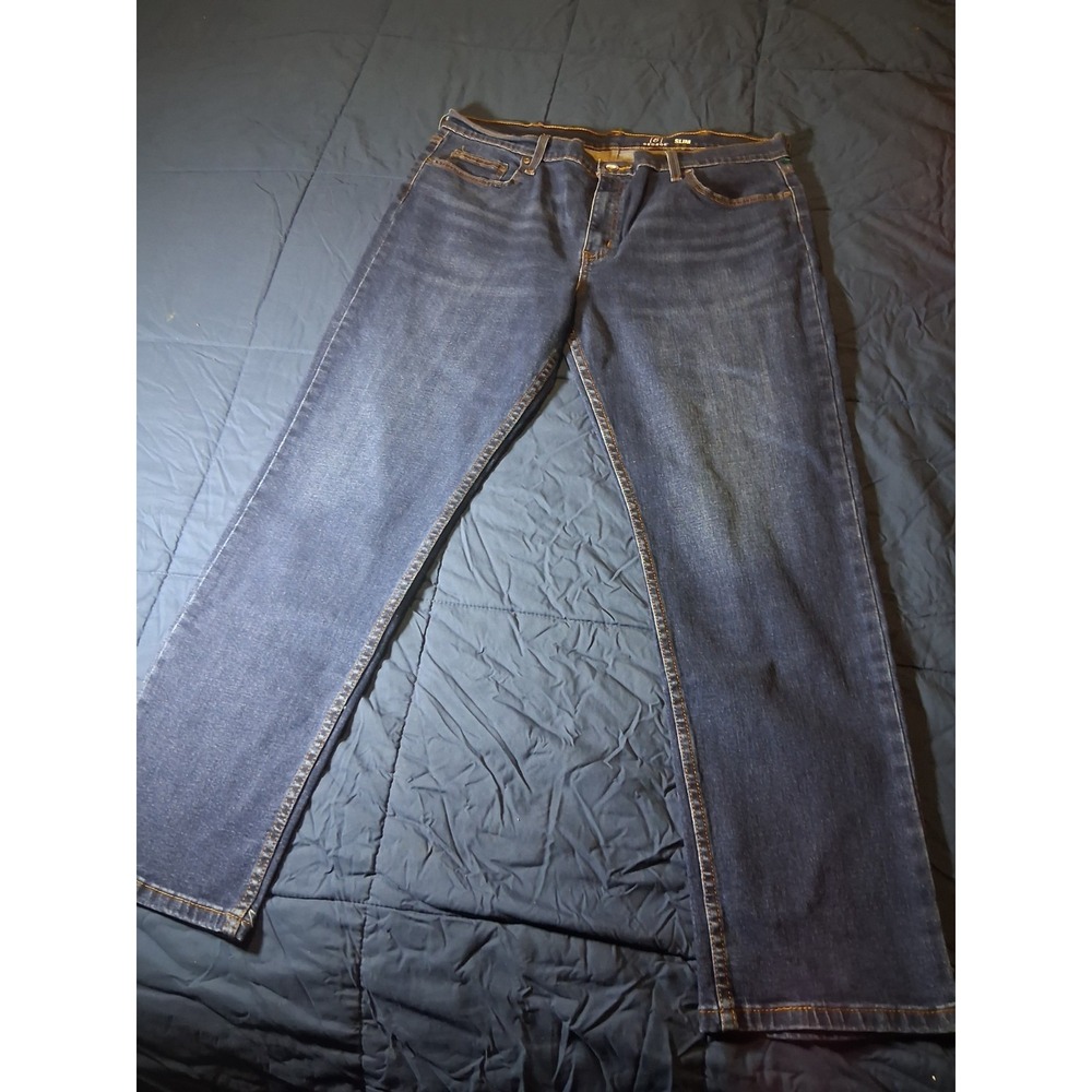 G by George‎ Slim Fit Dark Wash Jeans Durable Stretch Denim Men's Size 38x32